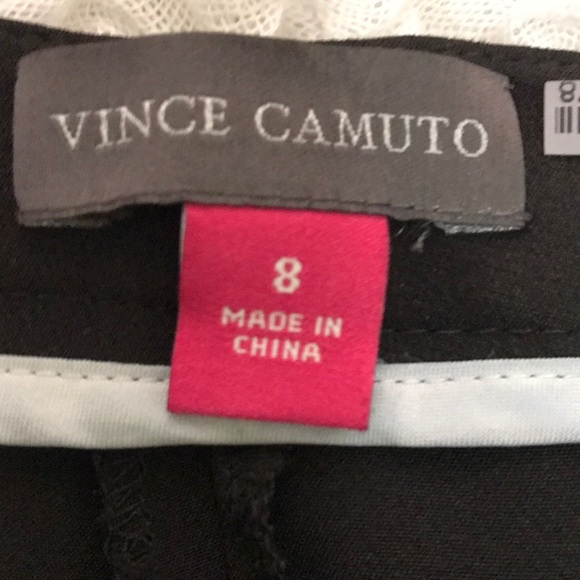VINCE CAMUTO Black Work Pants Business Casual Trousers. . Size 8 - Picture 3 of 9